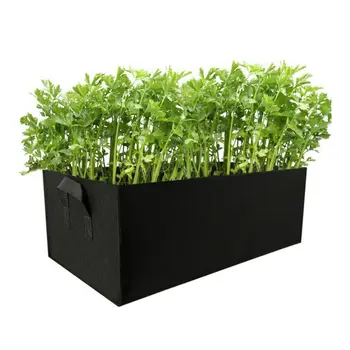 

Portable Rectangular Beauty Planting Bag Planting Bag Color Thick Felt Non-Woven Fabric Flower Vegetable Plant Growth Bag