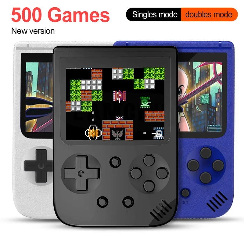 Ретро портативная игровая консоль со встроенными 500 играми с цветным ЖК дисплеем