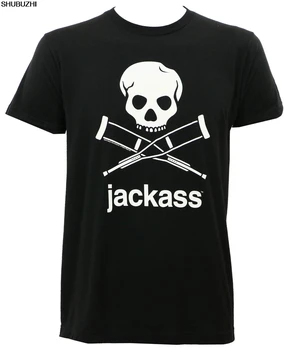 Authentic JACKASS Skull Logo Slim-Fit T-Shirt S M L XL 2XL 3XL 1