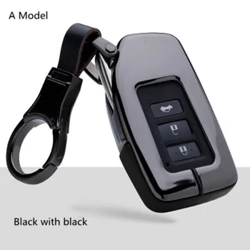 

Zinc Alloy Leather Car Key Case For Lexus LS500 LS500h UX250 GS350 ES350 NX Remote Protector Cover Keychain key bag
