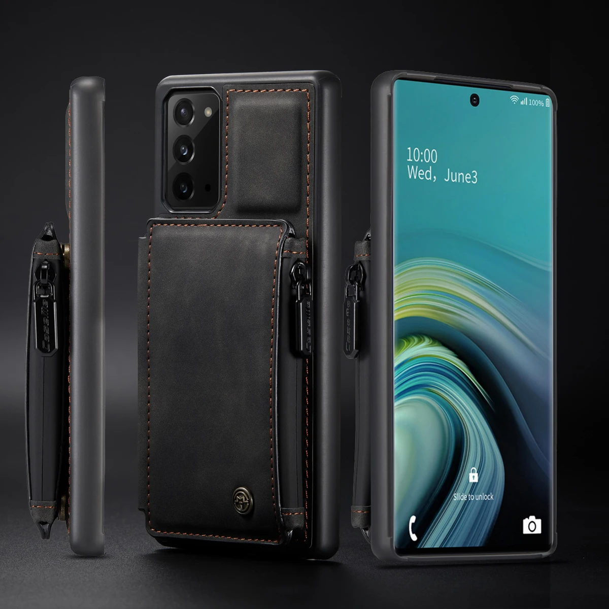 Кожаный чехол книжка с магнитной застежкой для Samsung Galaxy S10 S9 S8 Note10 Plus S20 Note20 Ultra A51