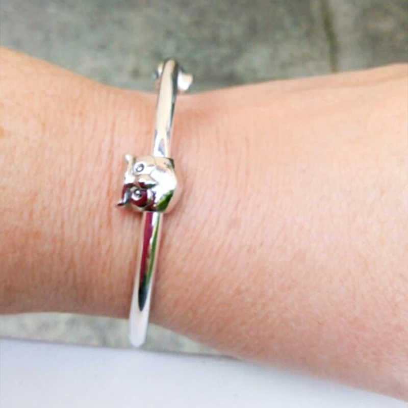 Новые модные серебряные браслеты браслет ювелирные изделия простой гладкий 925 серебристый браслет регулируемые браслеты для женщин подарок Горячая Распродажа