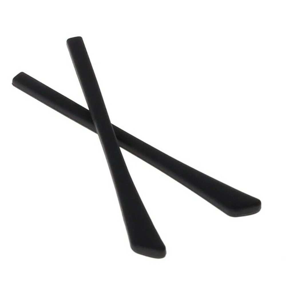1pair Black 2 пары очков, ушные крючки, круглые, противоскользящие, силиконовые ручки для очков, спортивные дужки, ушной держатель для очков - Цвет: 1pair Black