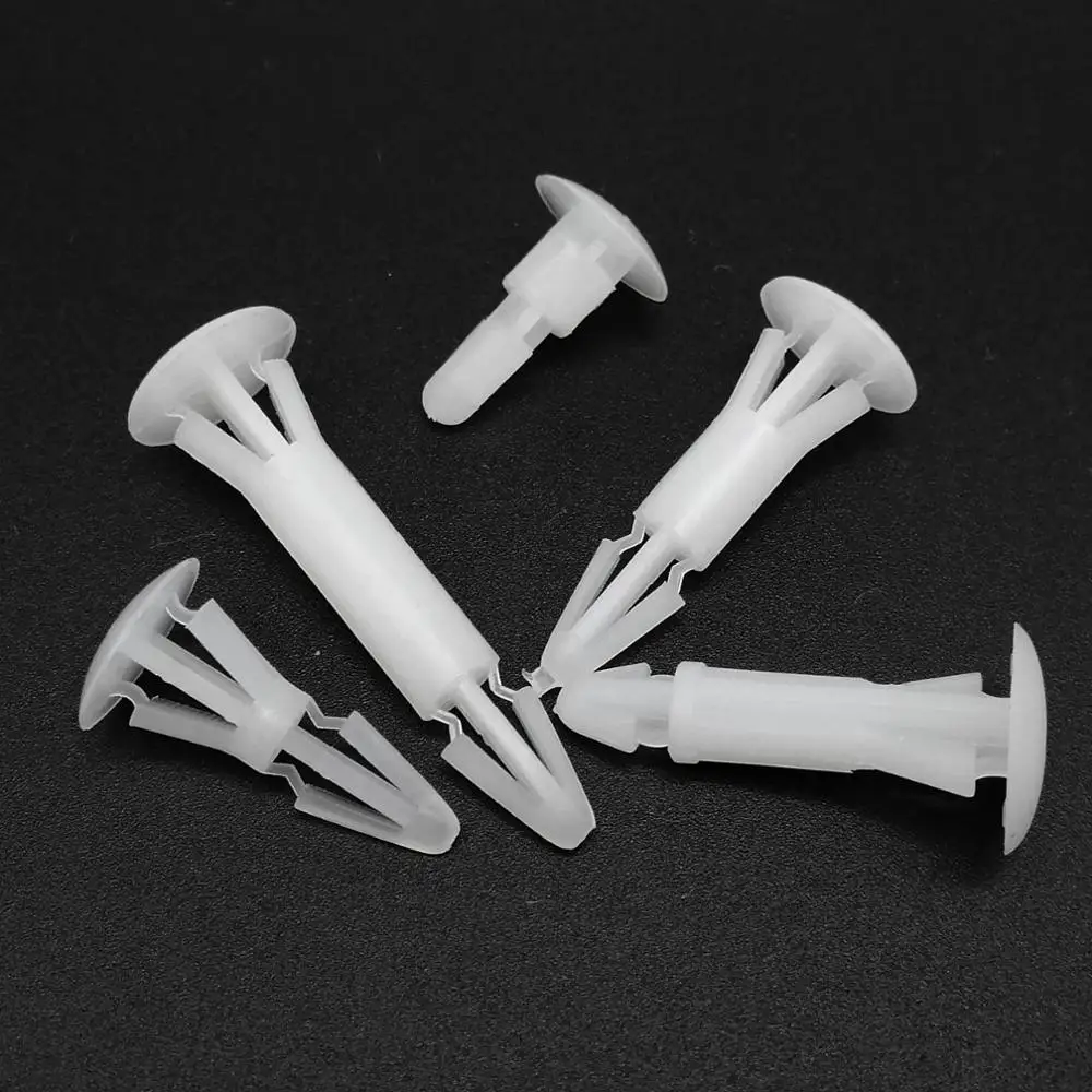 Rivets and Fasteners Rivets and Screws 100X Nylon Plastic Standoff Spacer Rivet Push In Lock Clip Fixed Support PCB Circuit Board for 3-4mm 4.5-5.5mm Hole Chassis