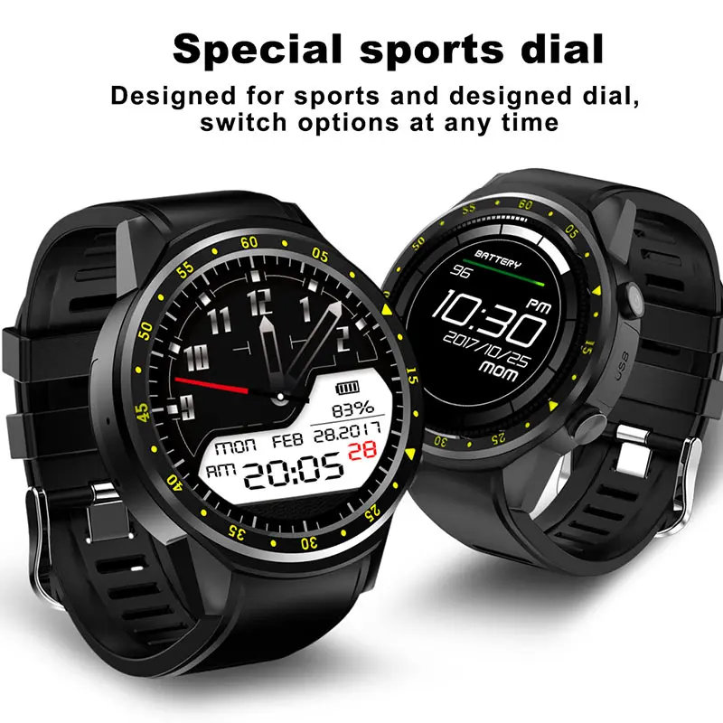  F1 Smart Watch Men SIM Card Sports SmartWatch GPS Support Pedometer Bluetooth 4.0 Camera Wristwatch - 4000191078118