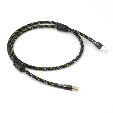 HIFI USB Cable 4N OFC USB Type A To B Data Audio Cable Hi-End USB Cable Low Noise DAC PC