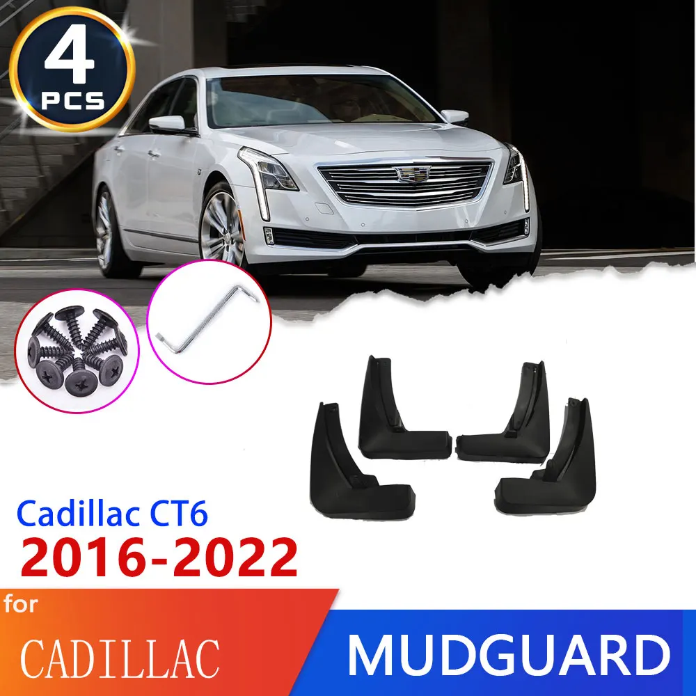 for Base Luxury Platinum A-Premium Splash Guards Mud Flaps Mudflaps Compatible with Cadillac CT6 Sedan 2016 2017 Front & Rear 