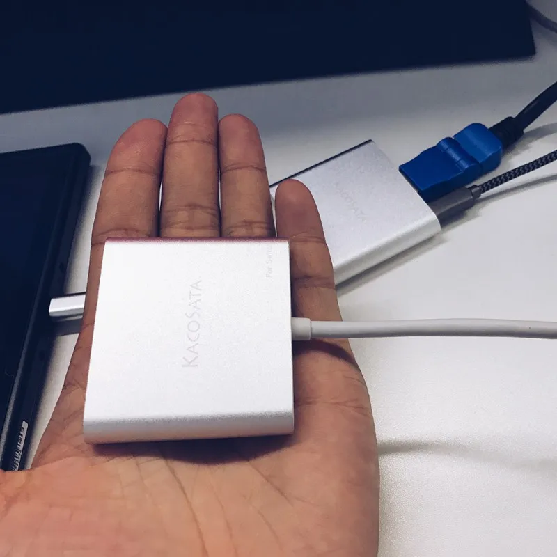 Конвертер для скрининга переключателя для переключателя 3 usb порта док-станция type-C адаптер зарядная станция конвертер легко носить с собой