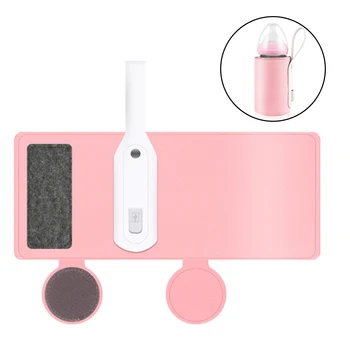 

2020 Travel Baby Bottle Warmer Multi Function Thermostat Set Portable Universal Heating Set USB Charging Timing Bottle Heater