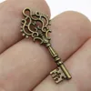 WYSIWYG 12pcs 32x12mm 2 Colors Antique Silver Color Antique Bronze Plated Vintage Key Charm Key Charms Findings Key Charm DIY ► Photo 3/3