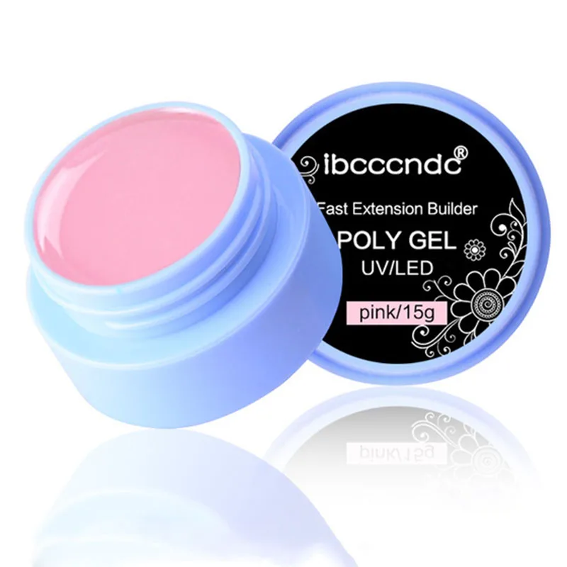 Pink ibcccndc УФ-гель для ногтей Гель-лак для полировки краски Гибридный лак Lucky Laquer Polygel Nails Top - Цвет: Pink