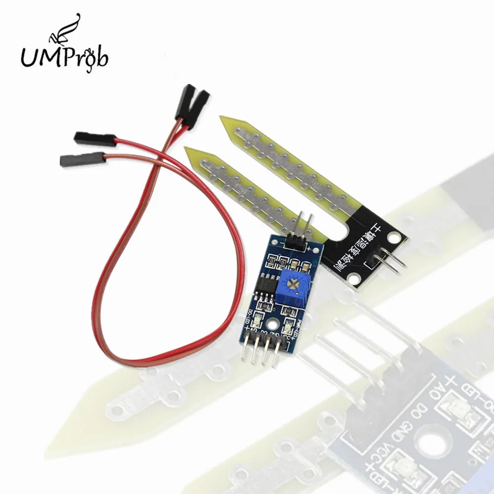 Модуль датчика влажности почвы для arduino умный автомобиль робот сделай