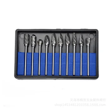 

Carbide Tungsten Steel Grinding Head Rotary File Tungsten Milling Cutter Drill Bit Grinding Head Set Root Carving Graver