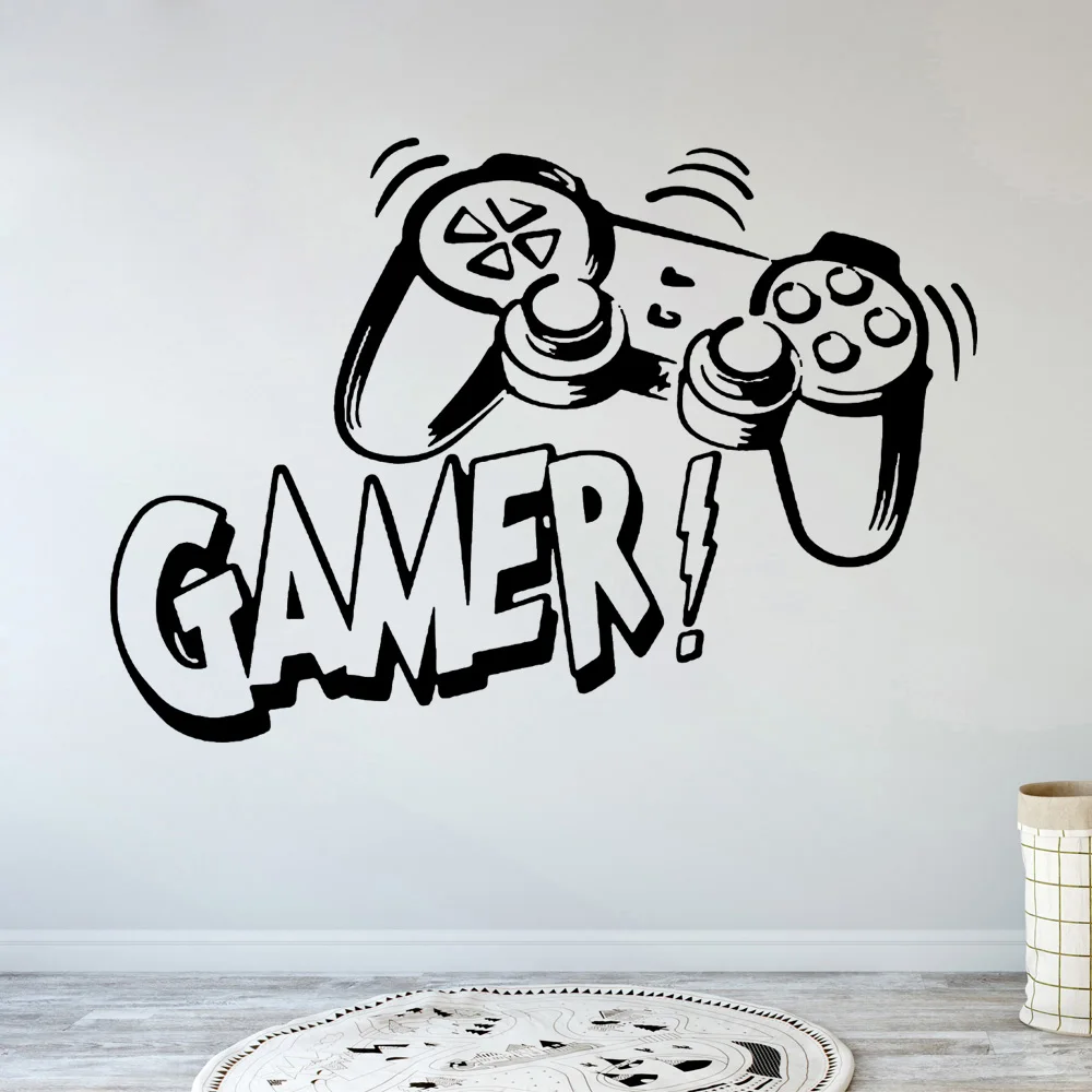 Game Machine Vinyl Wall Sticker For Game Room Kids Room Decoration