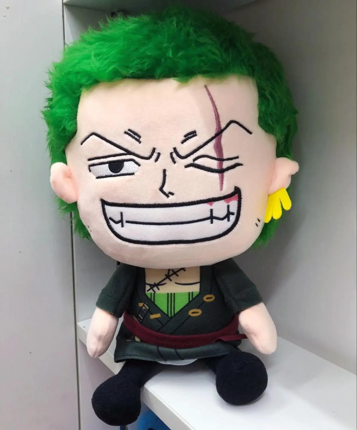 

30 cm Roronoa Zoro figure plush doll anime One Piece figures Roronoa Zoro & Straw Hat Luffy figures plush toys free shipping