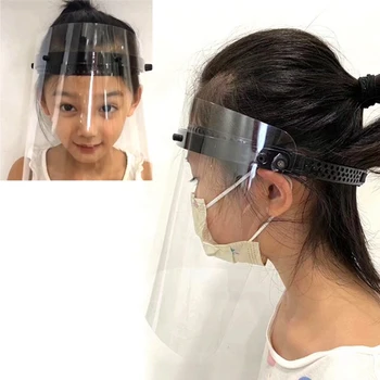 

3PcsKids Clear Anti-fog Anti-spitting Splash Dust-proof Protective Visor Full Face Covering Mask Shield Prevent splashing -stock