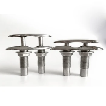 

1 Piece Pull-Up Cleat Flush Mount Lift Cleat for Boat / Marine Polished 316 Stainless Steel