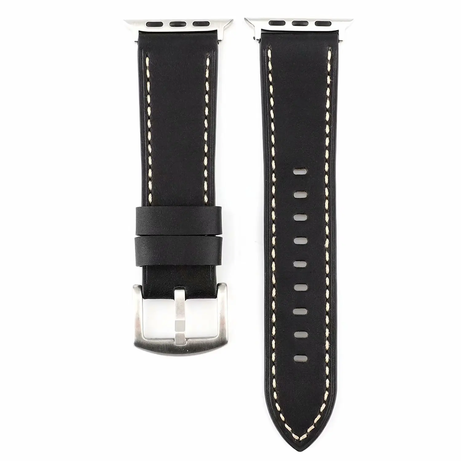 Ремешок из телячьей кожи для Apple Watch 38 мм 42 мм серия 5 4 3 2 1 браслет ремешок для iwatch полосы 40 мм 44 мм аксессуары