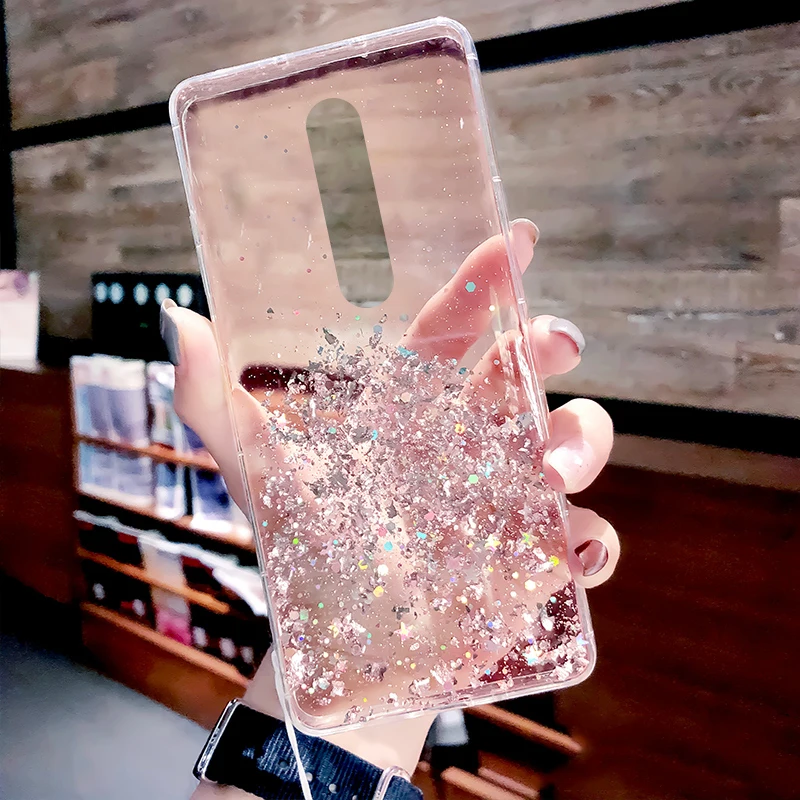 Чехол для спортивной камеры Xiao mi Red mi Note 8T 8 8A 7 7A K20 10 Pro с блестками с отделкой из бисера на чехол для mi CC9 CC9E 8 9 SE 9T A3 A2 Lite PocoF1 крышка