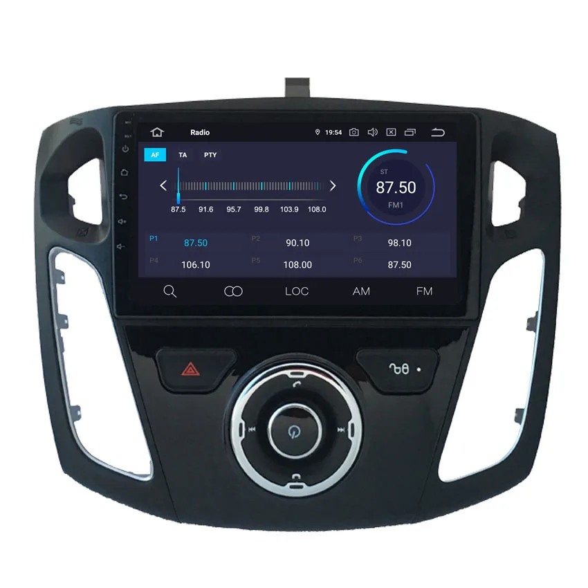 KANOR 1024*600 Android 9,0 2+ 16g Авторадио автомобиля стерео Мультимедиа для фокуса 3 gps Bluetooth навигация wifi ips DSP радио