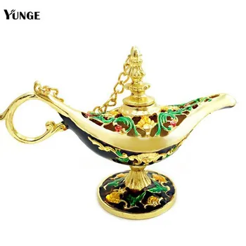 

YILUNXI European retro enamel color Aladdin magic lamp metal crafts home decoration ornaments cross-border household craft