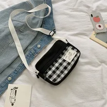 Креативная новая стильная клетчатая сумка через плечо Harajuku sail bu Женская сумка студенческая сумка через плечо напрямую от производителя Sellin
