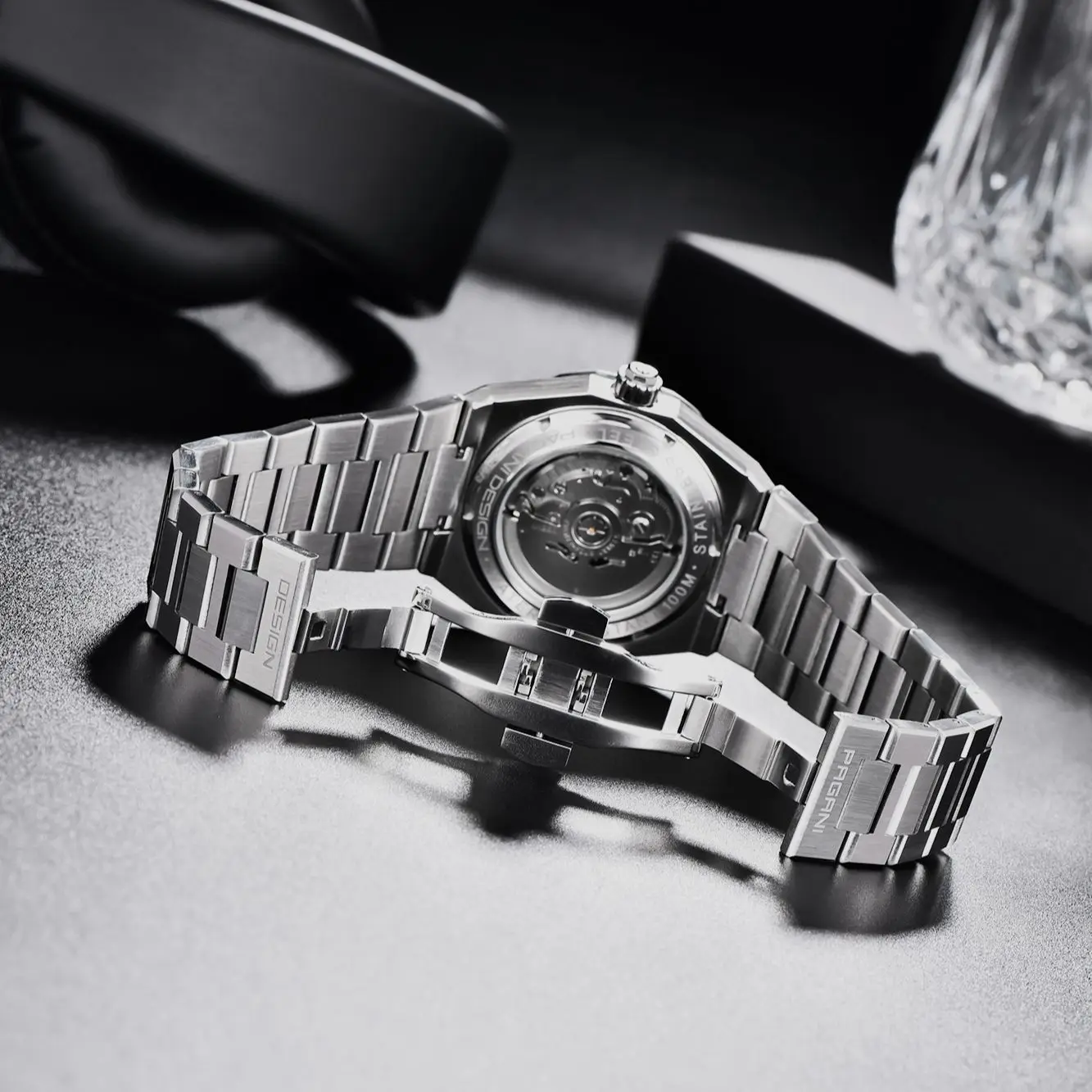 PAGANI DESIGN New 2021 Men's 40mm Stainless Steel Clock Seiko NH35A Automatic Date 100m Waterproof Wristwatch Relogio Masculino
