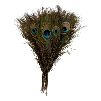 

Pack of 50pc Natural Peacock Feathers 10-12''