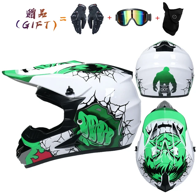 Safety Motocross Helmet Casco Motocross Bicycle Downhill Capacete ATV Cross  Helmet Child Motorcycle Helmet Dot Abs 1KG Unisex|Helmets| - AliExpress