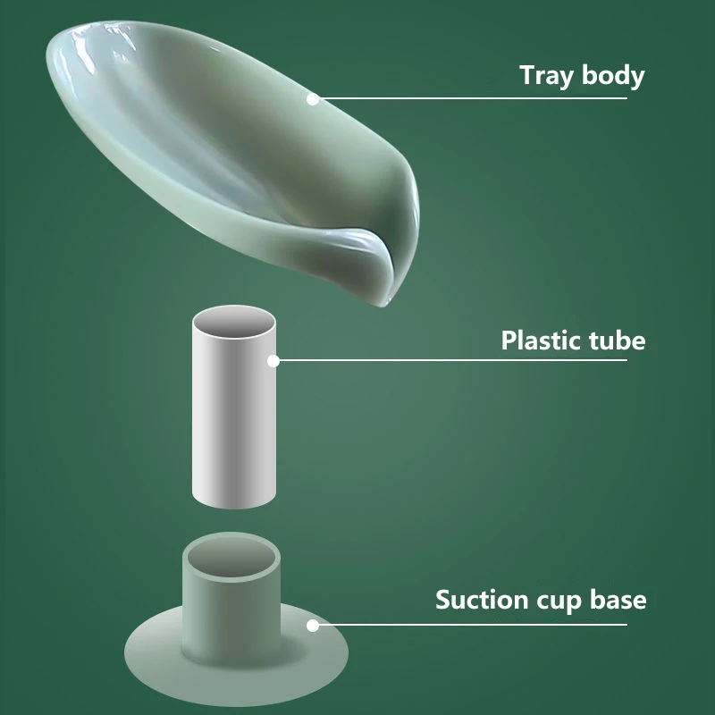 Leaf Shape Soap Box Drain Soap Holder Box Bathroom Accessories Toilet Laundry Soap Box Bathroom Supplies Bathroom Tray Gadgets 4
