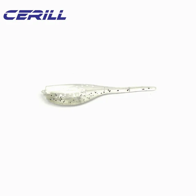 Lot 10-20 Shiner Soft Fishing Lure Mini Double Color Single Needle Tail Silicone Artificial Worm Bait Wobblers Swimbait Tackle Color 2