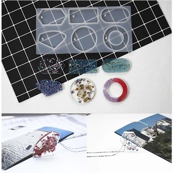 

Silicone Mold Mould Epoxy Resin Jewelry Sweater Chain Pendant Making Tool Hole P0RF