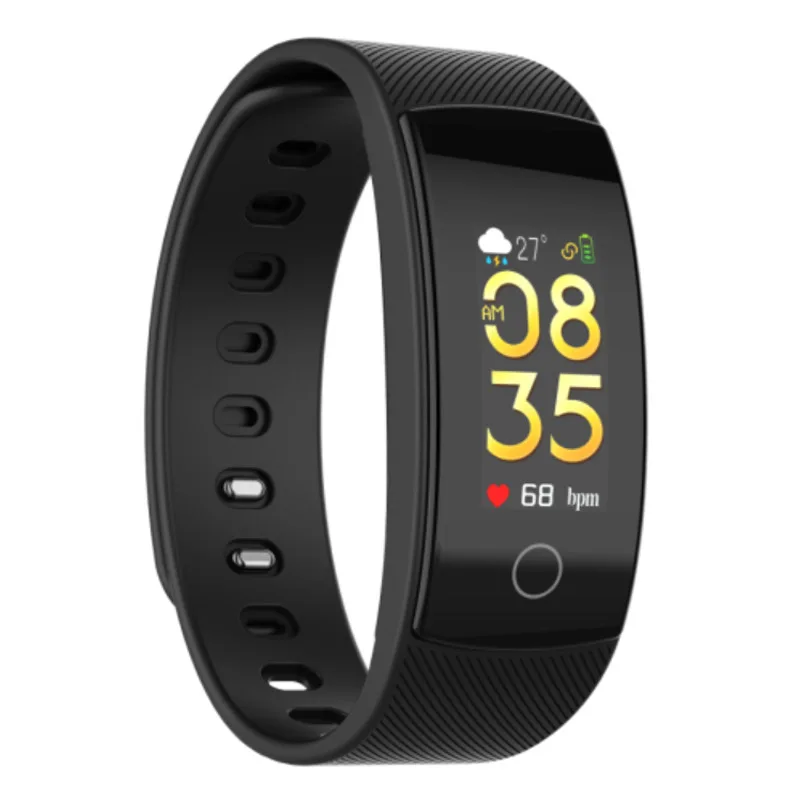

New Style QS80PLUS Color Screen Smart Bracelet Heart Rate Blood Pressure Blood Oxygen Sleep Health Detection Multi Movement Mode