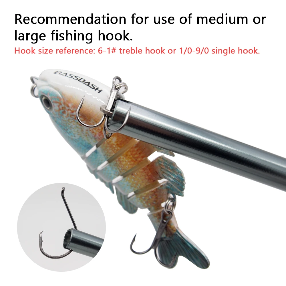 Portable Fishing Hook Remover 17.3cm/6.8in Aluminum Hook Disgorger 5 Colors Available fish hook remover
