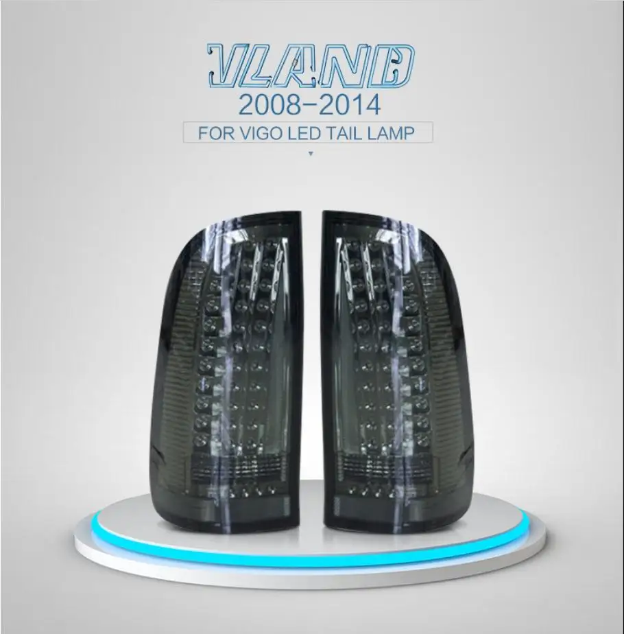 VLAND завод для задний габаритный фонарь автомобиля для Vigo светодиодный задний фонарь 2008 2009 2010 2011 с поворотным сигналом+ обратный свет+ ходовой свет