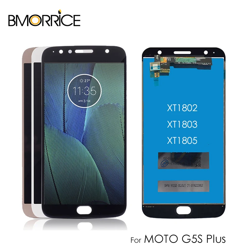 5 &quotоригинал для Motorola MOTO G5S Plus XT1802 XT1803 XT1805 ЖК сенсорный экран дигитайзер Замена