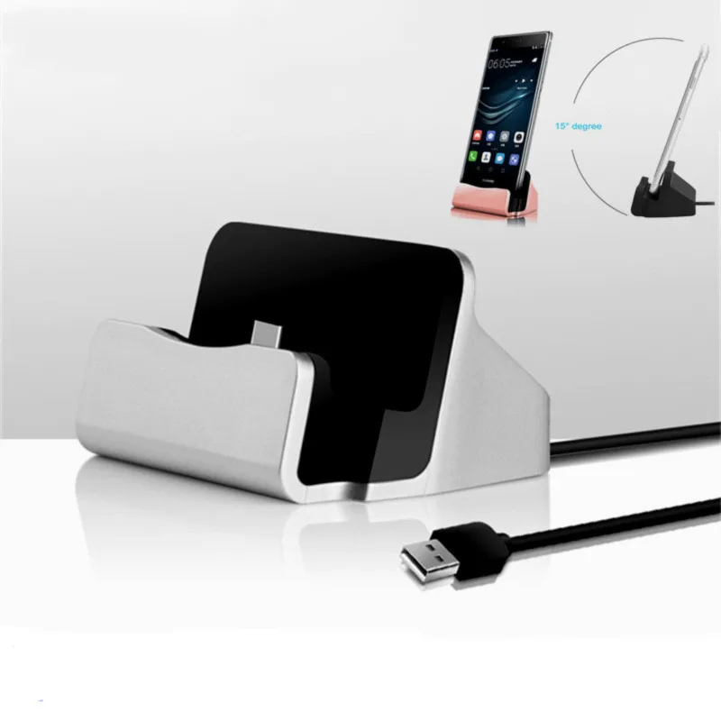 

Phone Stand Dock Station Sync Data Fast Charging Desktop Cradle Stand Docking Charger Android Micro USB Type C Charge charger