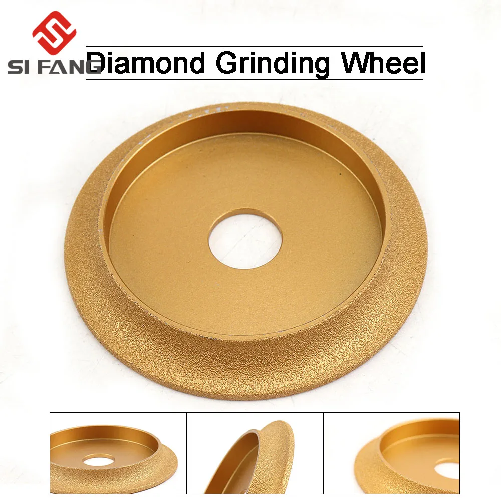 100mm Diamant Schleifen Rad 45 grad 4 zoll Galvani Grinder für harte legierung wolfram stahl fräser etc