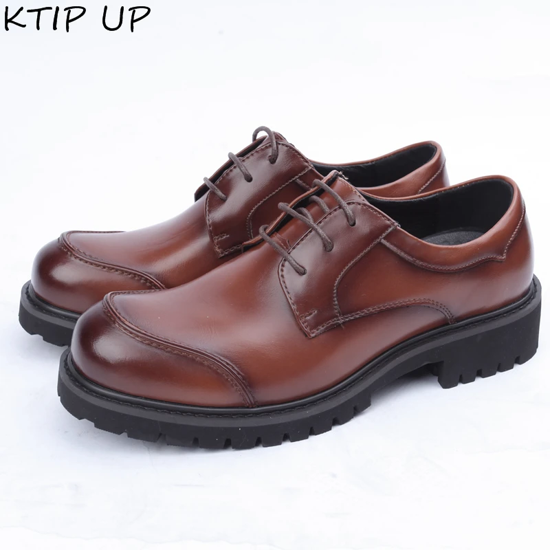 

Brand Italian Business Men Leather Shoes Luxury Dress Shoes Men High Quality Office Shoes Men Fashion Lace up Casual Men Oxfords