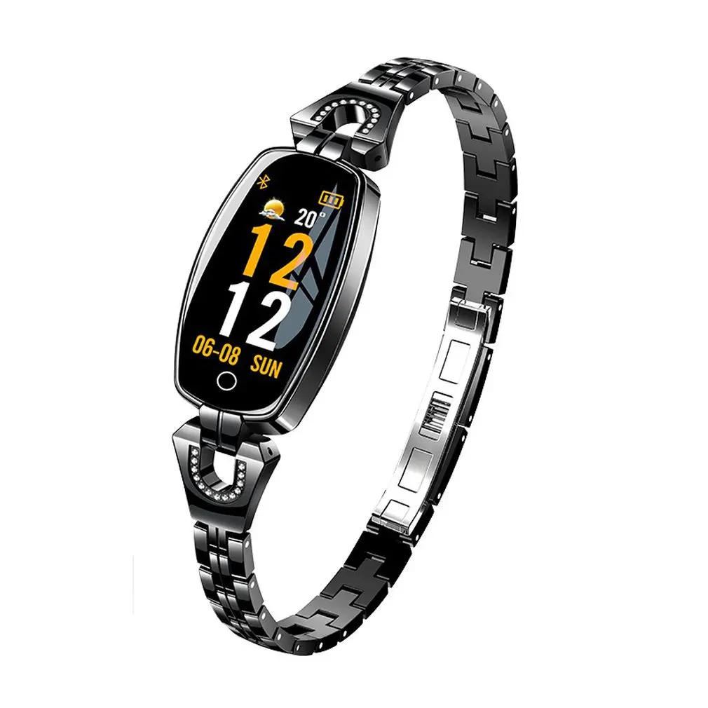 

Ladies' Color Screen Intelligent Bracelet Heart Rate Blood Pressure Exercise Ring Ip67 Waterproof