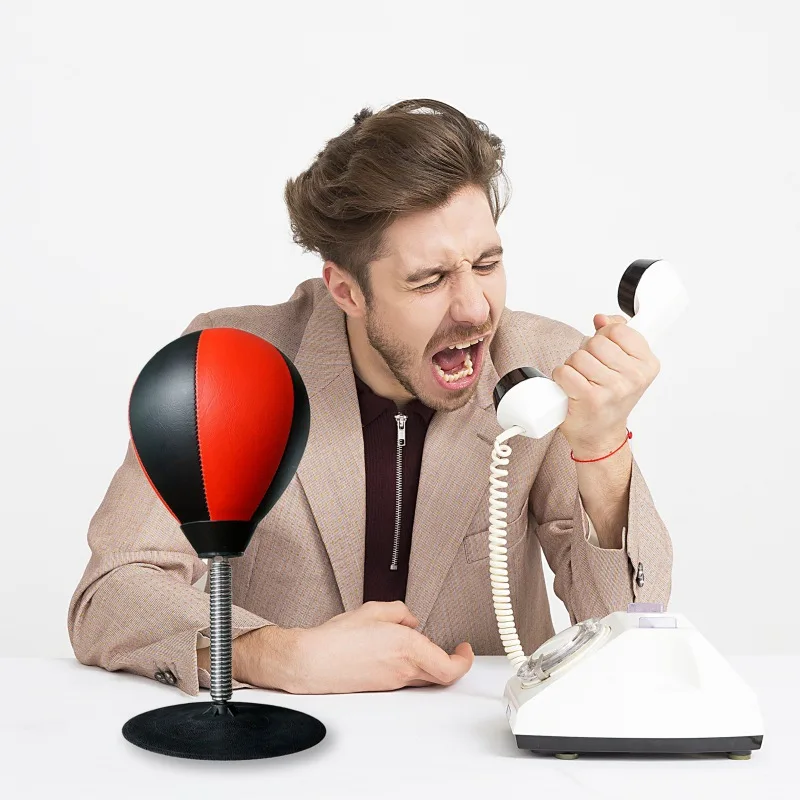 

Desktop Punching Bag Stress Buster Boxing Ball Stress Relief Toys Table Punch Ball For Office Home Kids Adults Gift
