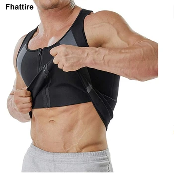 

Plus Size 3XL Body Shaper Men Sweat Gym Neoprene Slimming Suit Weight Loss Shapewear Ultra Neoprene Tight-fitting Trainer