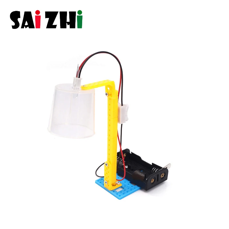 

Saizhi Kids STEM Model Toy Diy Table Lamp Developing Intelligent Electric Toy Science Educational Kits Birthday Gift For Child