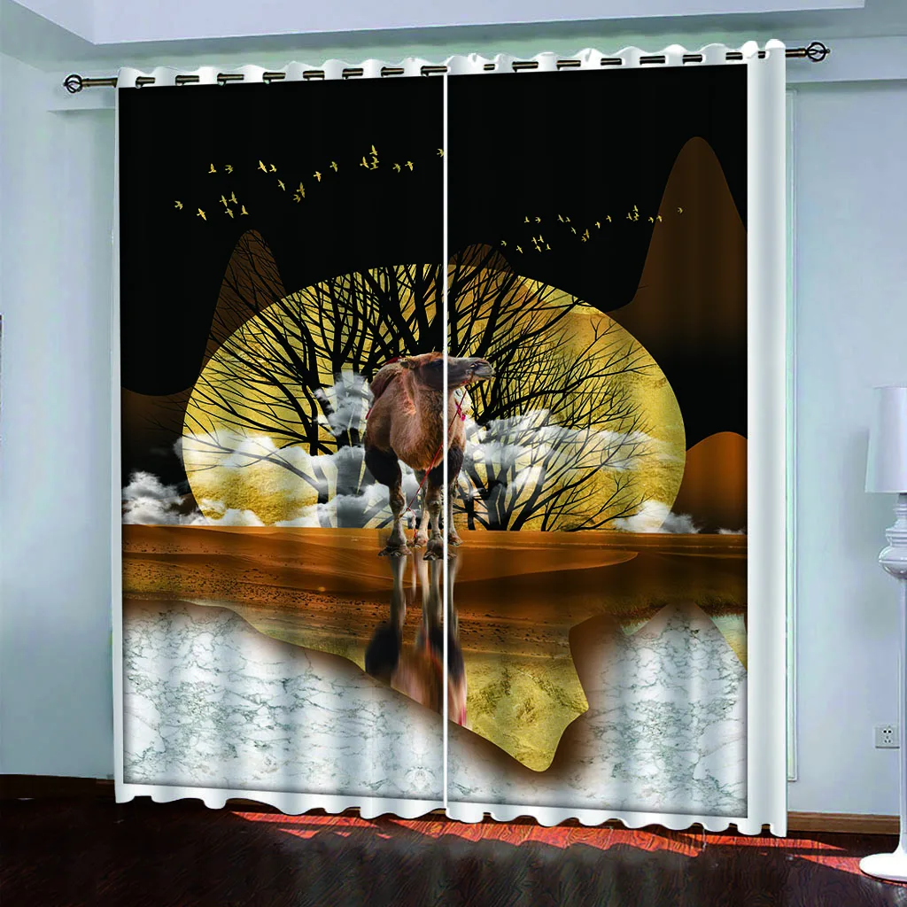 custom 3D blackout curtains animal cortinas cocina for living room bedroom modern style home goods | Дом и сад
