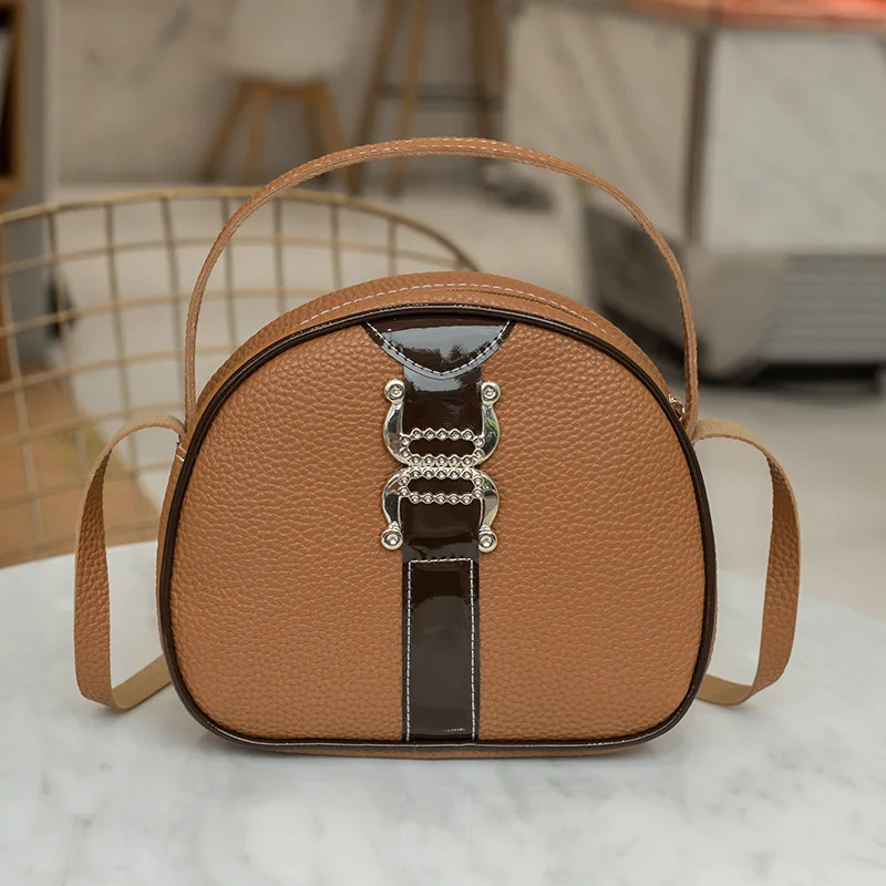 

2019 New Style Korean-style Contrast Color Embossed Leather Hand Change Packet Women's Large Pin Buckle Mobile Phone Bag