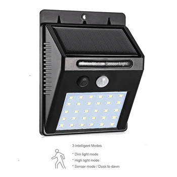 

20/30 LED Solar Power Light PIR Motion Sensor 1-10pcs Solar Wall Lamp Outdoor Waterproof Energy Saving Garden Yard street Lamps