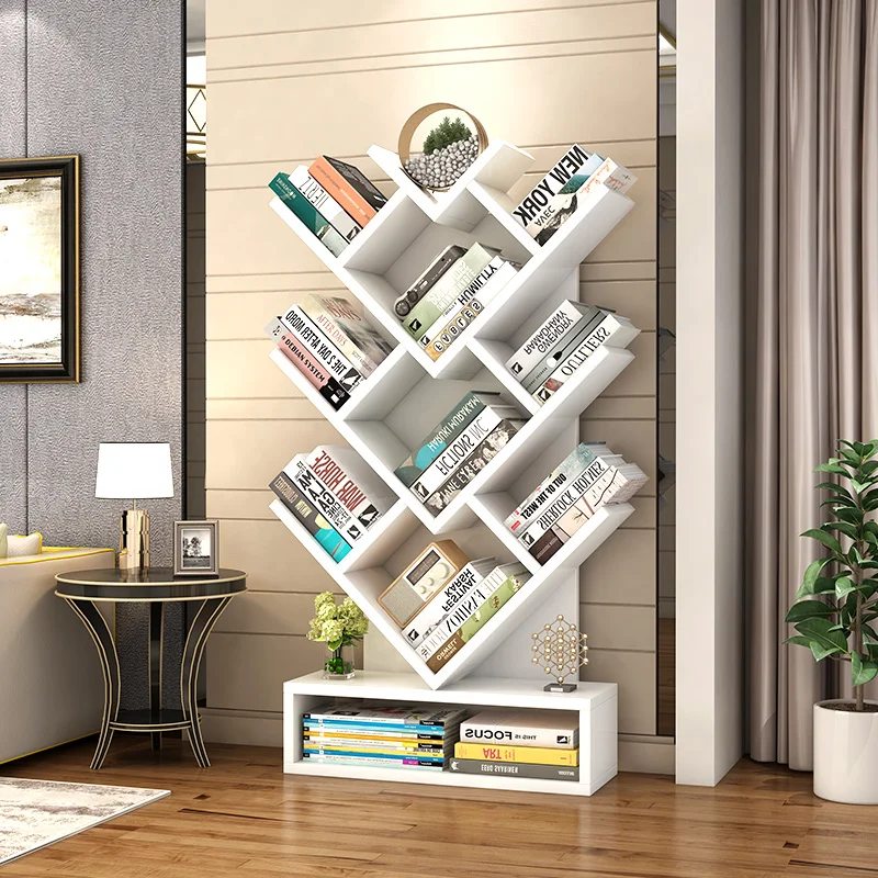 

Tree-shaped bookshelf storage rack creative children bookshelf storage rack living room and simple bookshelf