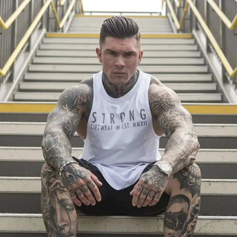 Bodybuilding tank top for men mens clothing tops & t-shirts