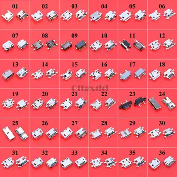 

Cltgxdd 36Model Mini Micro USB Connector Jack Charging Socket Female 5Pin 7Pin V8 Port for Samsung Huawei Lenovo phone Tablet PC