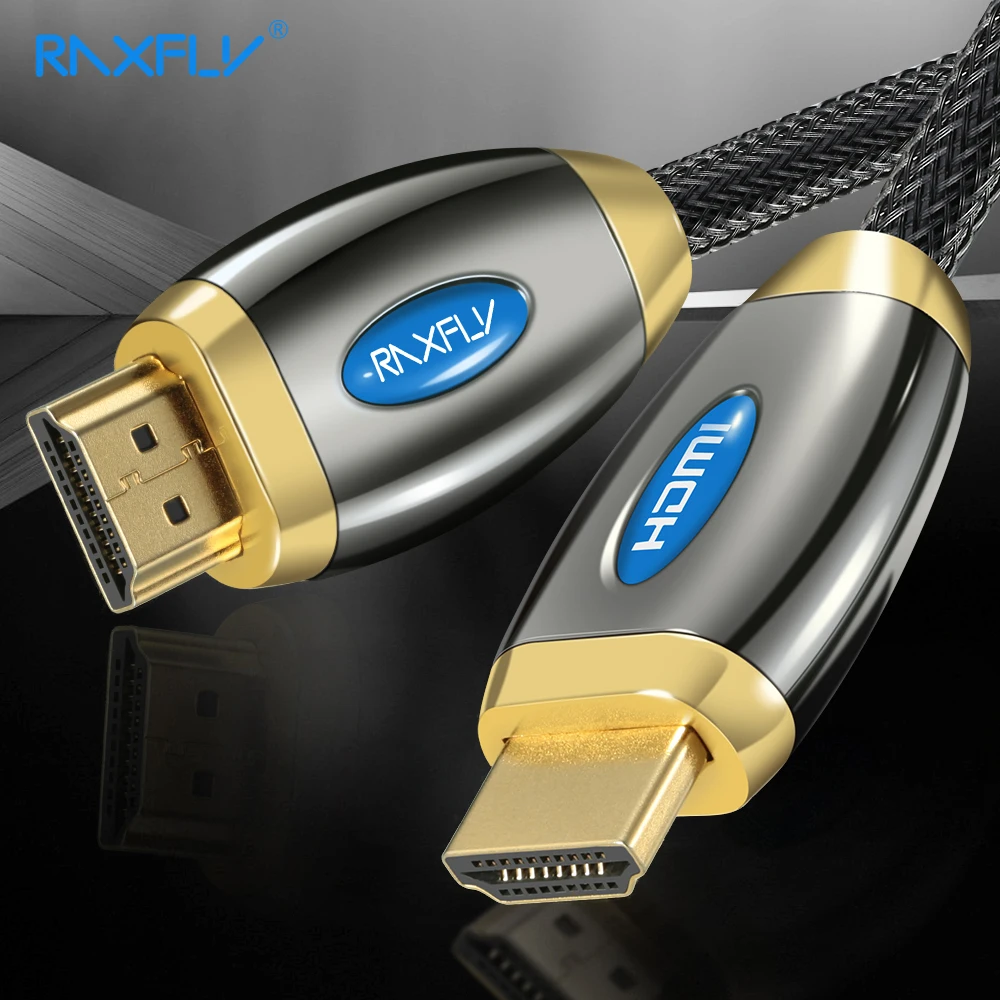 Кабель HDMI RAXFLY 4K в 2 0 кабель для PS4 Apple TV разветвитель расширитель коробки 60 Гц